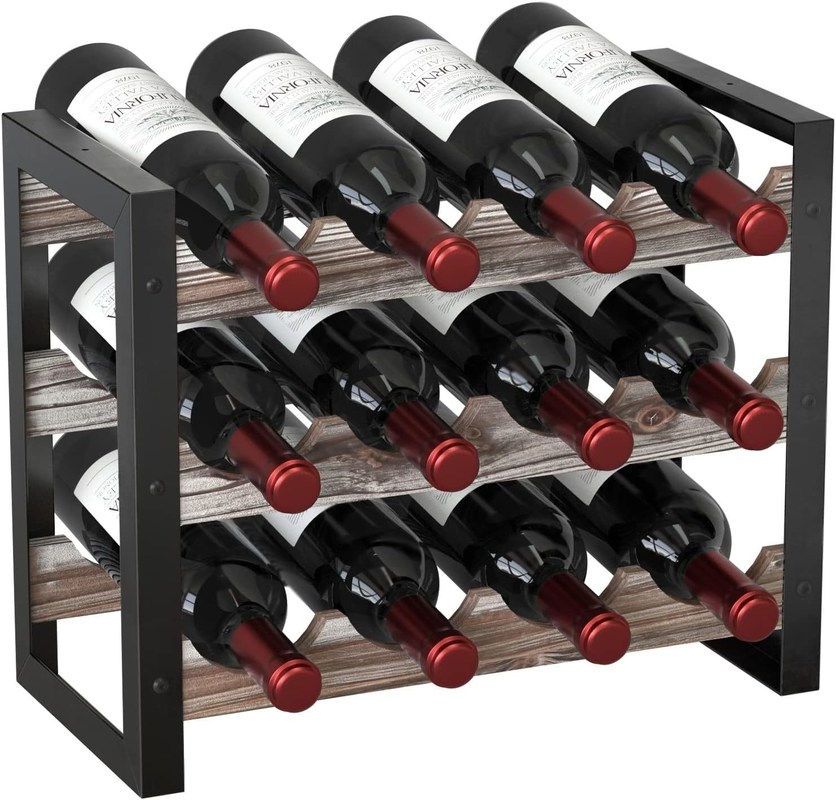 기능성 디자인 술 병용 다기능 목화 와인 랙 카운터 톱