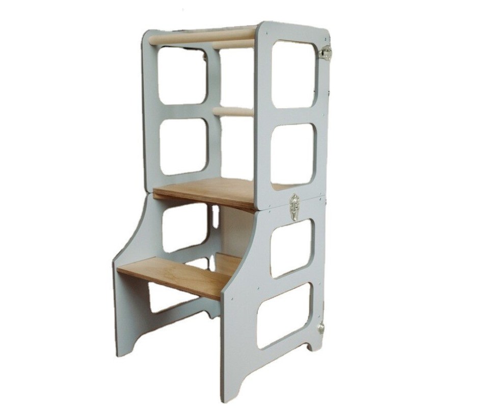 메일 포장 생활실 부엌 타워 3in1 접이식 단계 의자 책상 슬라이드 어린이