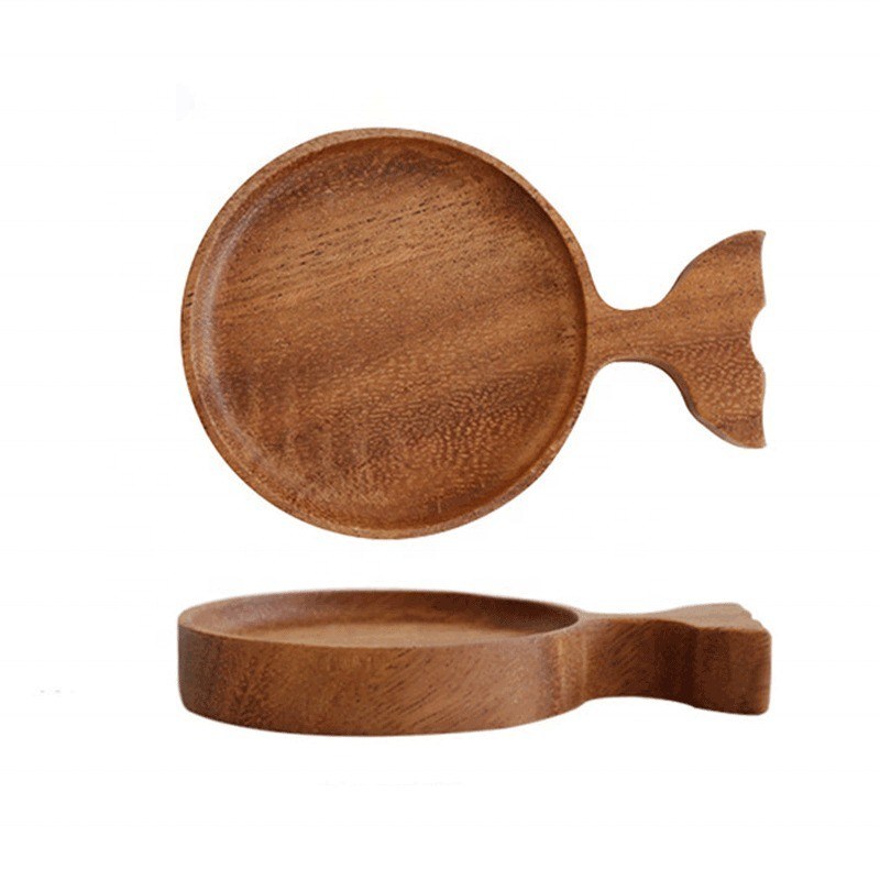 미니멀리즘 스타일 아카시아 월넛 비치 커피 컵의 목재 계단